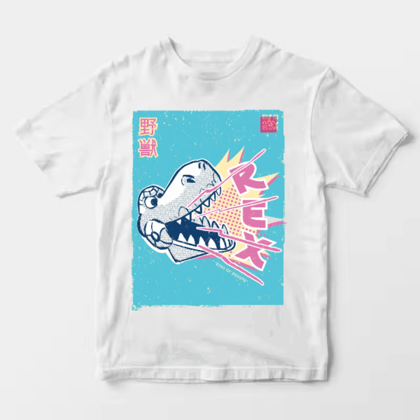 Japanese Samurai Dino Rex Roar Unisex T-Shirt