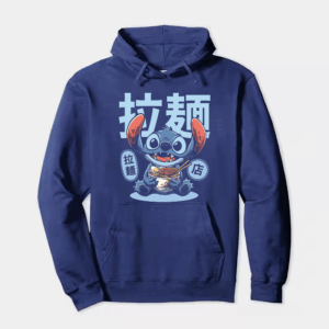 Japanese Stitch Eating Ramen Cute Anime Hoodie