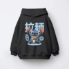 Japanese Stitch Eating Ramen Cute Anime Kids Hoodie