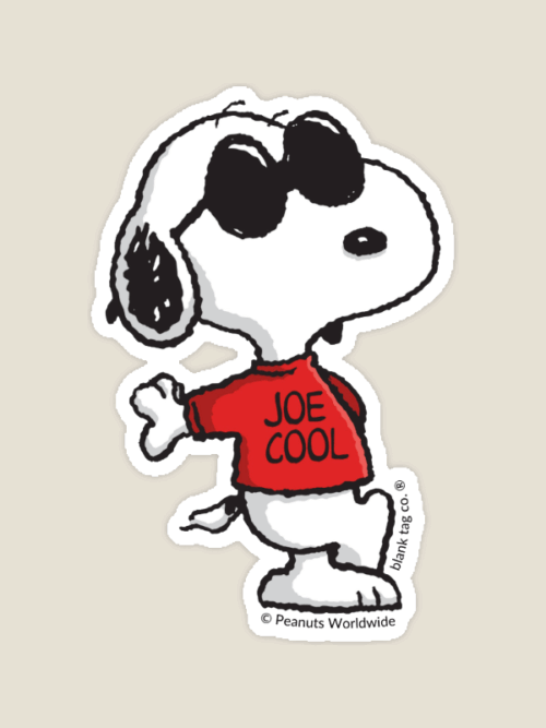 Joe Cool Hangout Peanuts Sticker