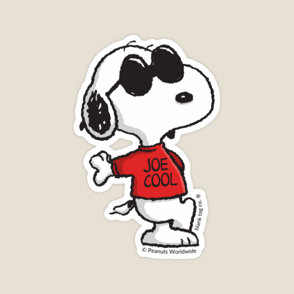 Joe Cool Hangout Peanuts Sticker Joe Cool Hangout Peanuts Sticker