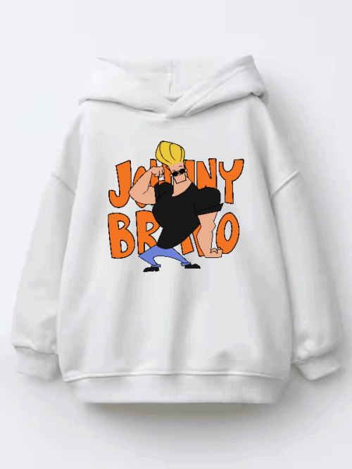 Johnny Bravo Cartoon Swagger  Kids Hoodie