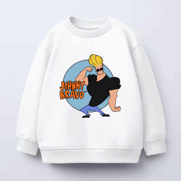 Johnny Bravo Cool Dude Cartoon Crewneck Sweatshirt
