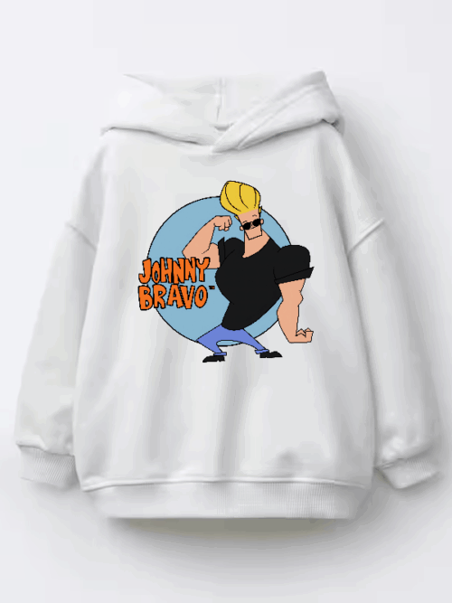 Johnny Bravo Cool Dude Cartoon Kids Hoodie