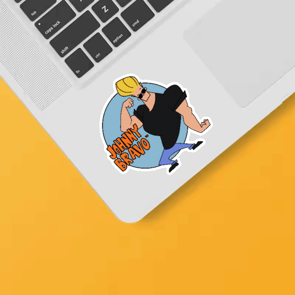 Johnny Bravo Cool Dude Cartoon Sticker