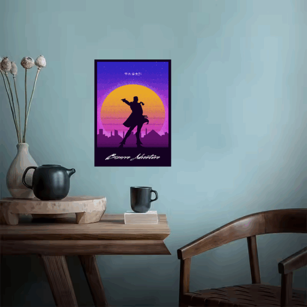 JoJo Bizarre Retro Wave Stand Power Poster