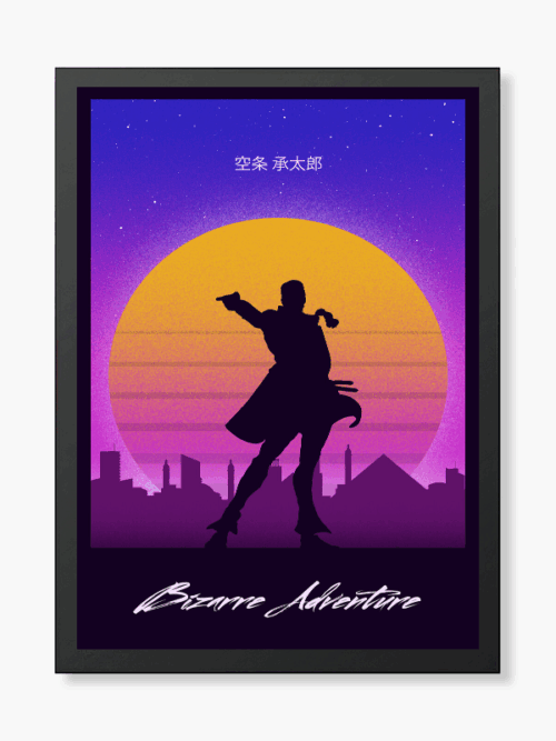 JoJo Bizarre Retro Wave Stand Power Poster
