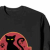 Jurassic Black Cat Prehistoric Pounce Mode Crewneck Sweatshirt