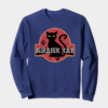 Jurassic Black Cat Prehistoric Pounce Mode Crewneck Sweatshirt