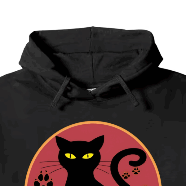 Jurassic Black Cat Prehistoric Pounce Mode Hoodie