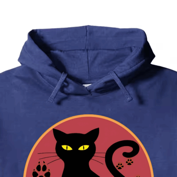 Jurassic Black Cat Prehistoric Pounce Mode Hoodie