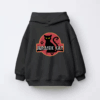 Jurassic Black Cat Prehistoric Pounce Mode Kids Hoodie