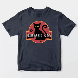 Jurassic Black Cat Prehistoric Pounce Mode Unisex T-Shirt