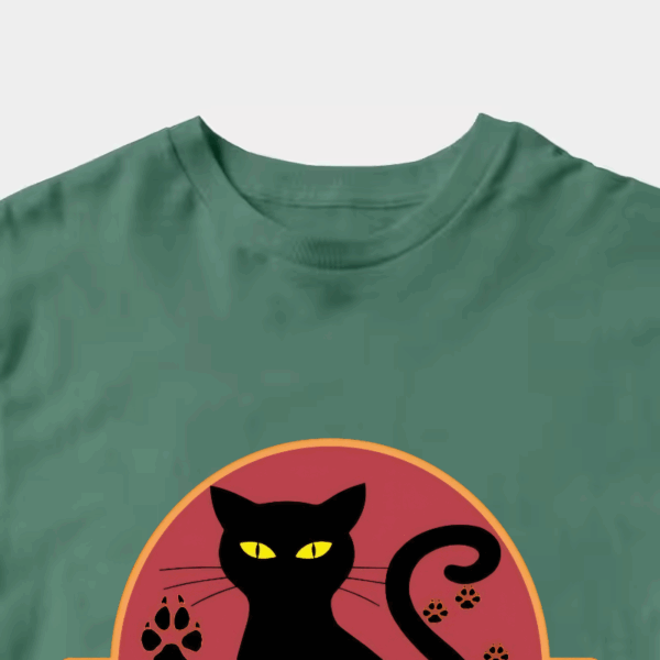 Jurassic Black Cat Prehistoric Pounce Mode Unisex T-Shirt