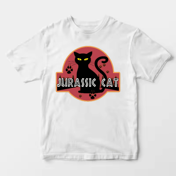 Jurassic Black Cat Prehistoric Pounce Mode Unisex T-Shirt