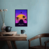 Kame House Dragon Ball Neon Island Vibes Poster