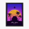 Kame House Dragon Ball Neon Island Vibes Poster
