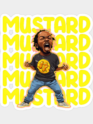 Kendrick Lamar Mustard Vibes Sticker