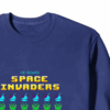 Keyboard Space Invaders Retro Gaming Crewneck Sweatshirt