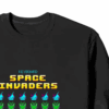 Keyboard Space Invaders Retro Gaming Crewneck Sweatshirt