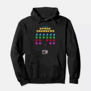 Keyboard Space Invaders Retro Gaming Hoodie