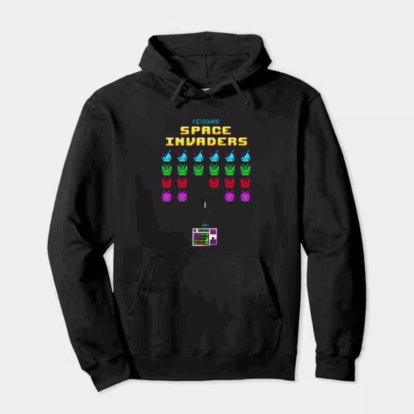 Keyboard Space Invaders Retro Gaming Hoodie