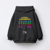 Keyboard Space Invaders Retro Gaming Kids Hoodie