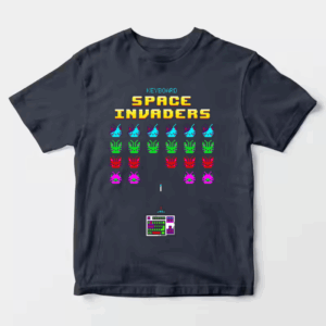 Keyboard Space Invaders Retro Gaming Unisex T-Shirt