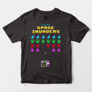 Keyboard Space Invaders Retro Gaming Unisex T-Shirt