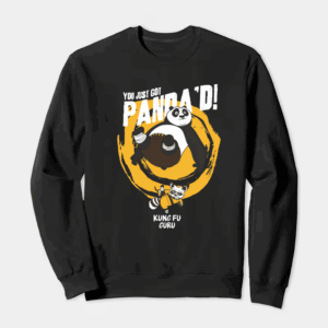 Kung Fu Guru Panda Delivers the Final Blow Crewneck Sweatshirt