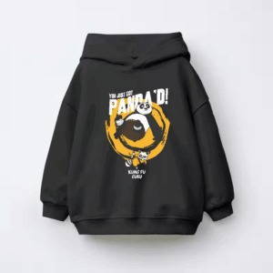 Kung Fu Guru Panda Delivers the Final Blow Kids Hoodie