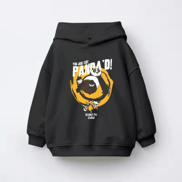 Kung Fu Guru Panda Delivers the Final Blow Kids Hoodie