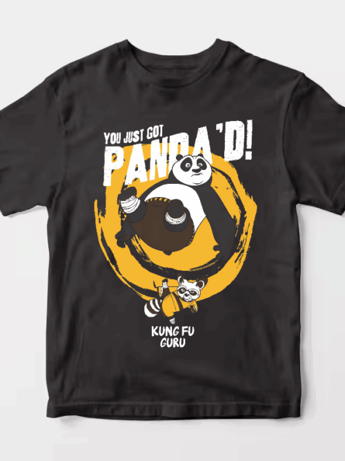 Kung Fu Guru Panda Delivers the Final Blow Unisex T-Shirt