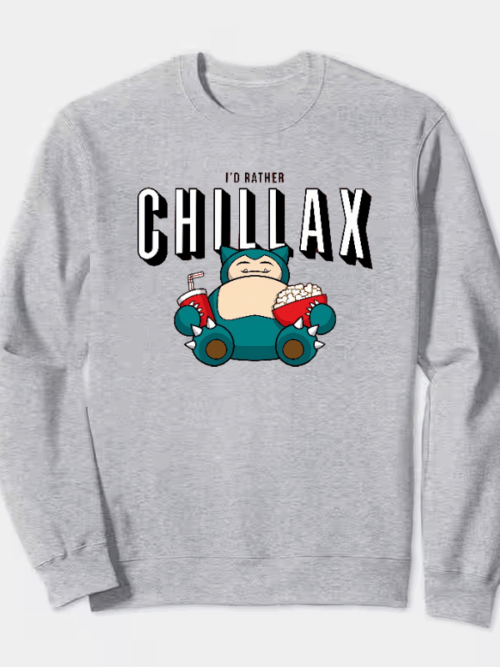 Lazy Day Snorlax Pokémon Crewneck Sweatshirt