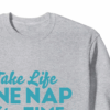 Lazy Day Vibes with Garfield the Nap King Crewneck Sweatshirt