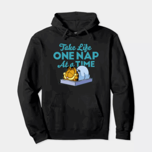 Lazy Day Vibes with Garfield the Nap King Hoodie