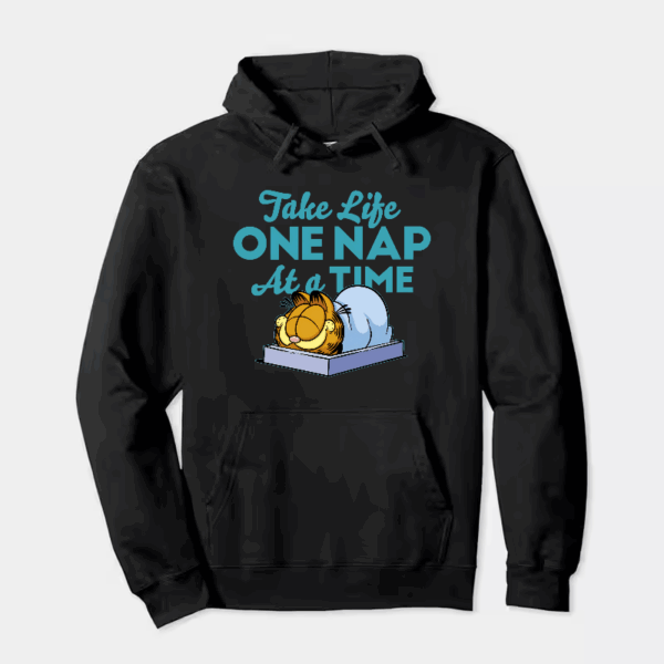 Lazy Day Vibes with Garfield the Nap King Hoodie