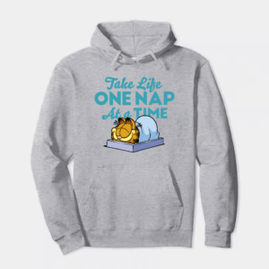 Lazy Day Vibes with Garfield the Nap King Hoodie