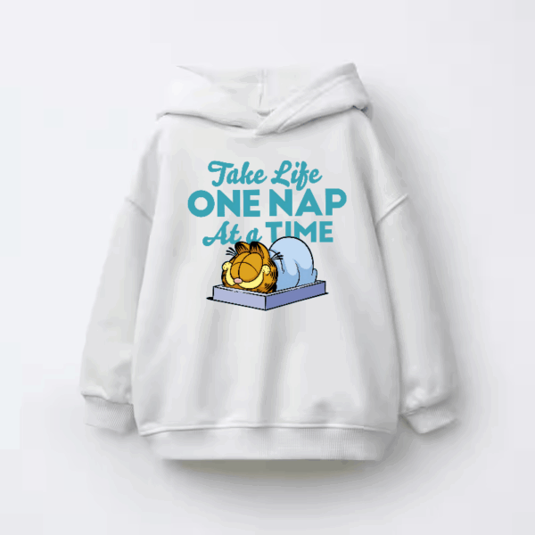 Lazy Day Vibes with Garfield the Nap King Kids Hoodie
