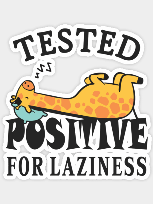 Lazy Giraffe Mood Sticker