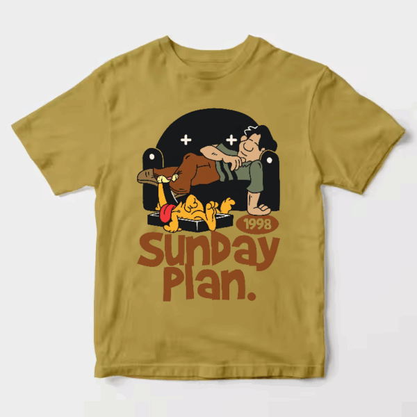 Lazy Sunday Mode Garfield’s Ultimate Plan Unisex T-Shirt