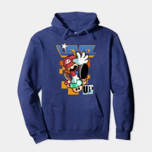 Level Up Super Mario Retro Gaming Adventure Hoodie