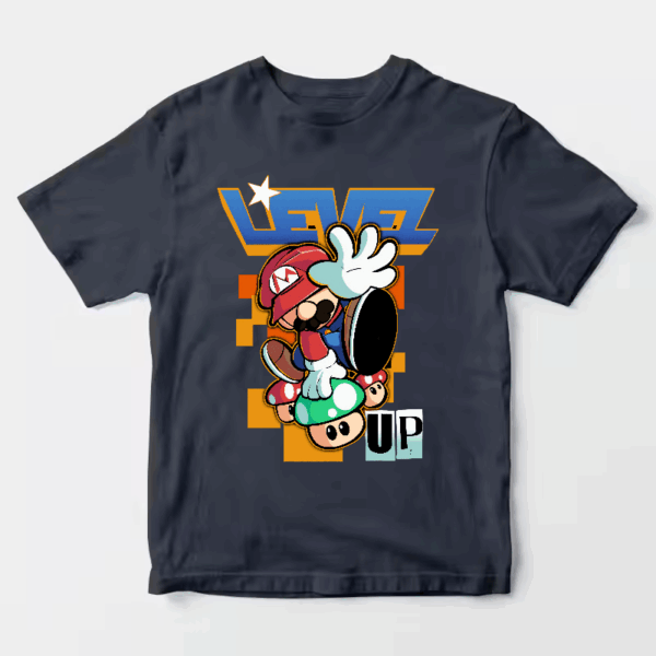 Level Up Super Mario Retro Gaming Adventure Unisex T-Shirt