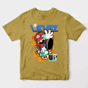 Level Up Super Mario Retro Gaming Adventure Unisex T-Shirt