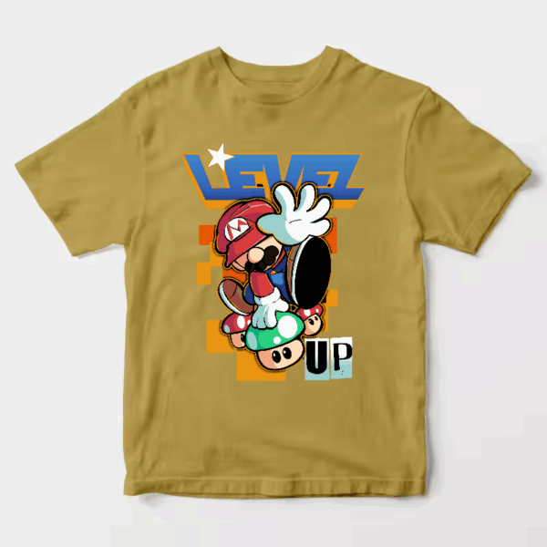 Level Up Super Mario Retro Gaming Adventure Unisex T-Shirt