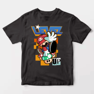 Level Up Super Mario Retro Gaming Adventure Unisex T-Shirt