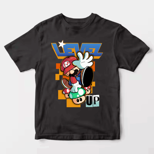 Level Up Super Mario Retro Gaming Adventure Unisex T-Shirt