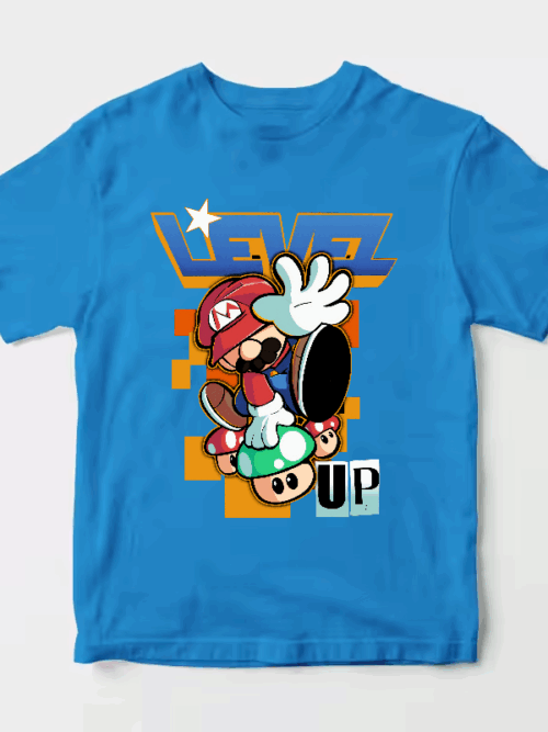 Level Up Super Mario Retro Gaming Adventure Unisex T-Shirt