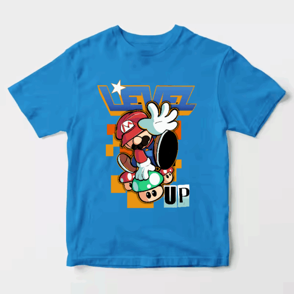 Level Up Super Mario Retro Gaming Adventure Unisex T-Shirt