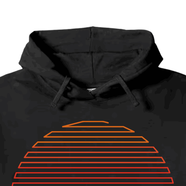 Linear Light Sun Retro Aesthetic Vintage Hoodie